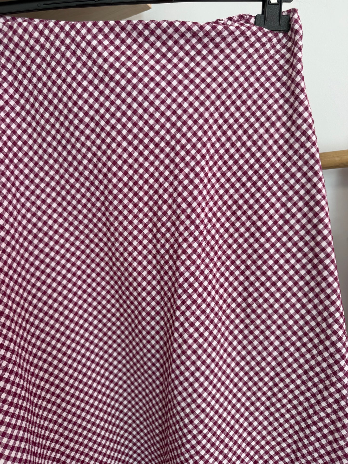 Falda vichy morada