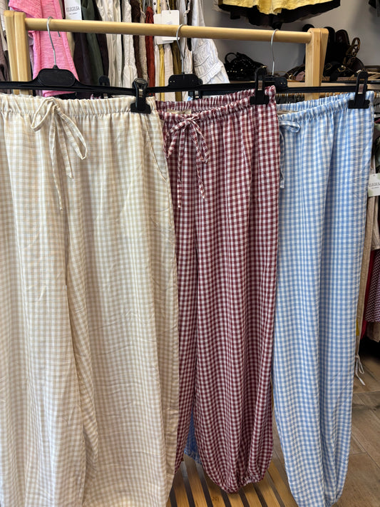 Pantalón bombacho Vichy