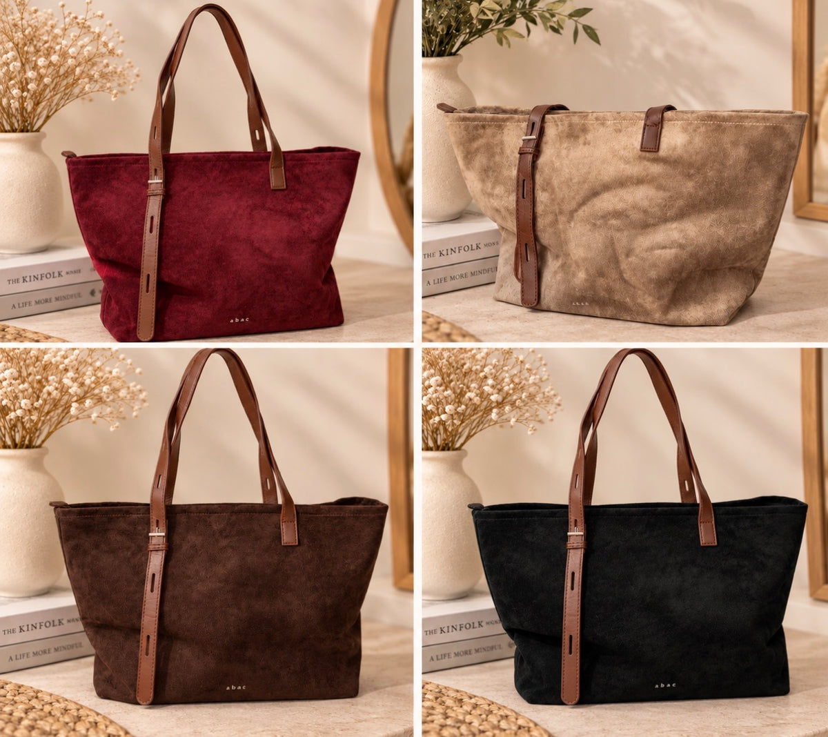 Bolso piel Antelina totebag