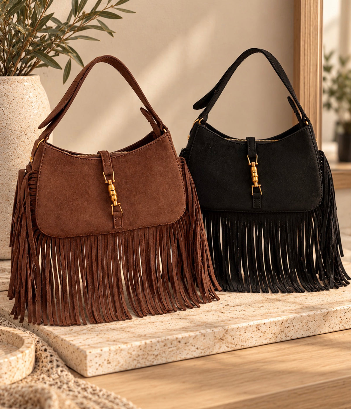 Bolso flecos
