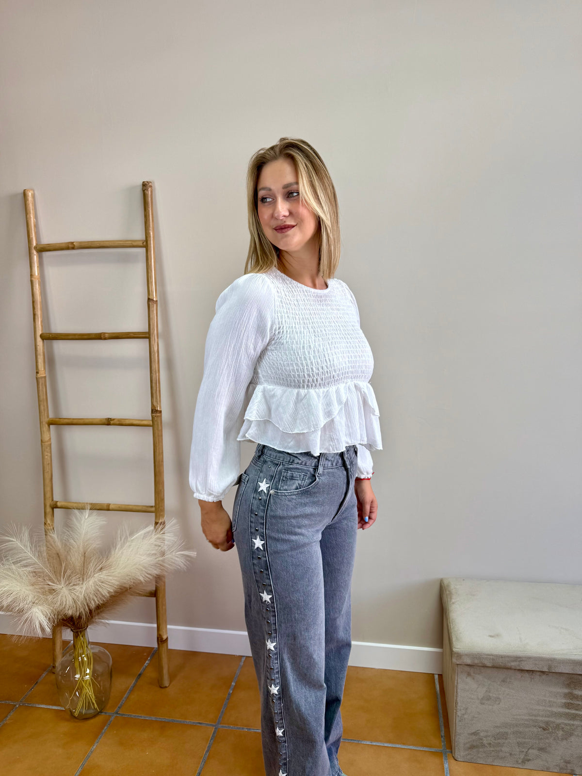 Jeans estrella rectos