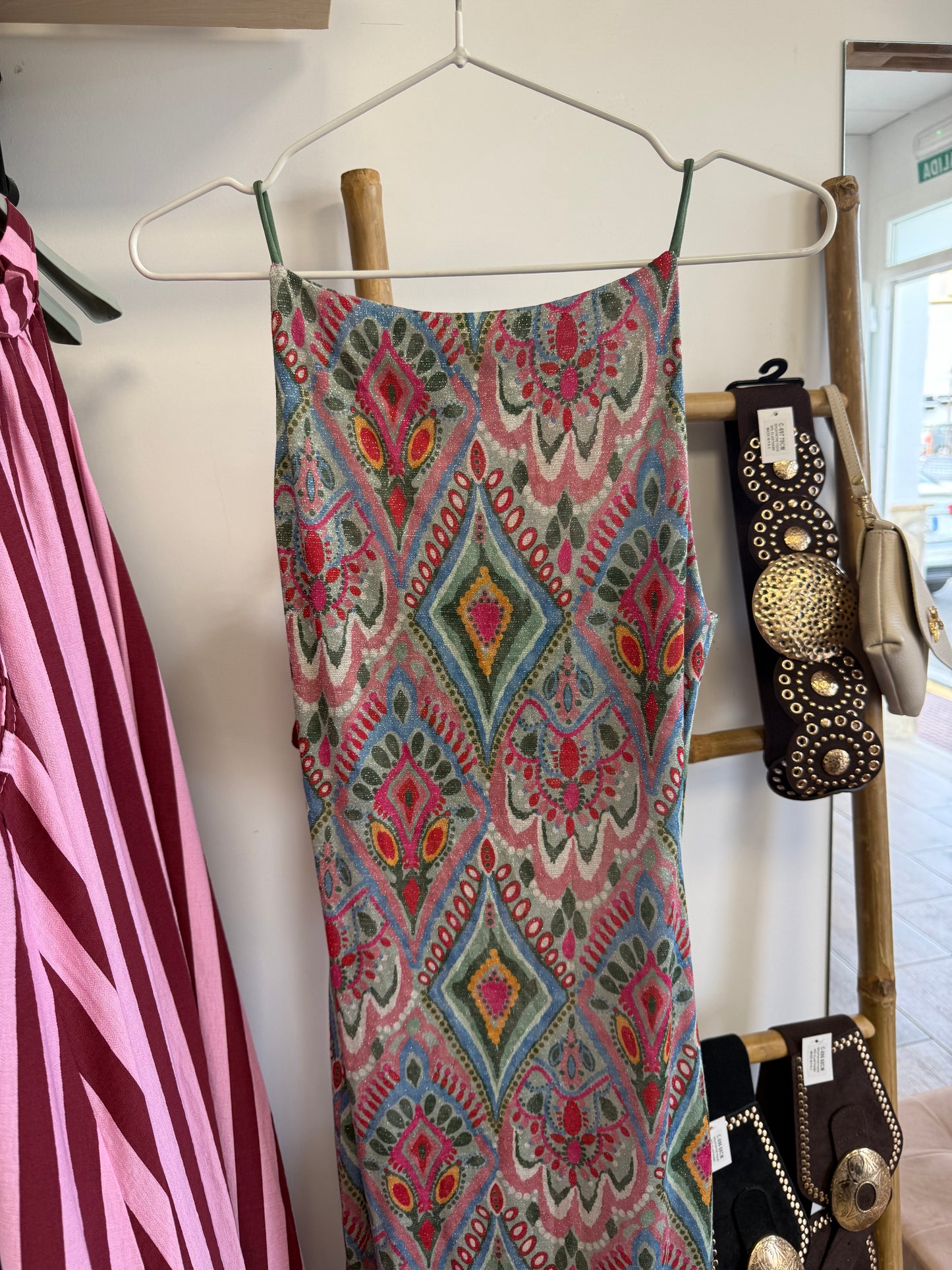 Vestido brillo colores