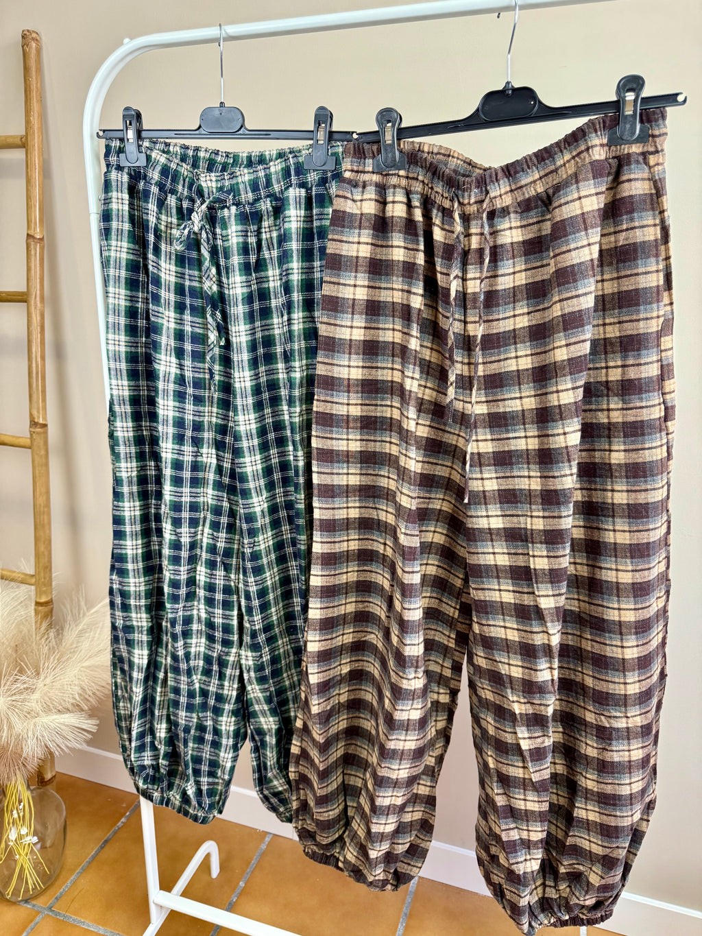 Pantalon boho cuadros