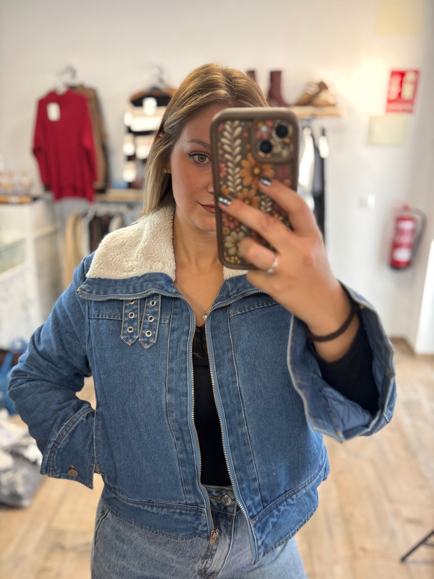 Chaqueta vaquera borreguito