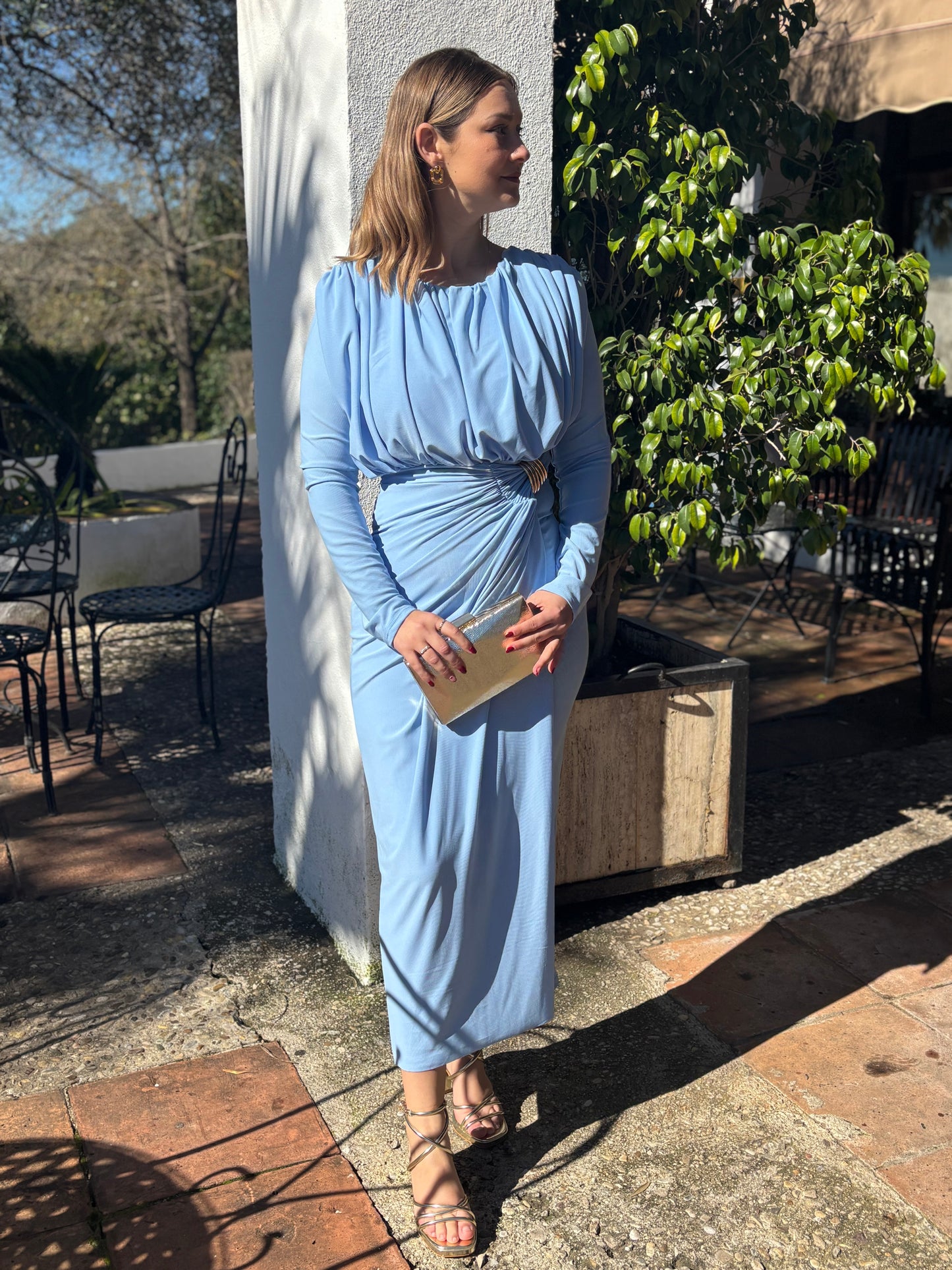 Vestido celeste