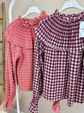 Blusa Vichy flúor