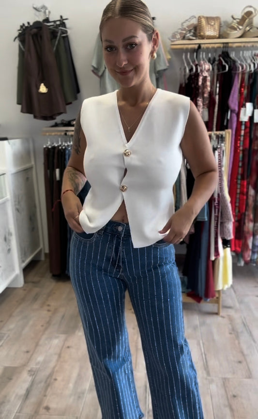 Pantalón vaquero brillo