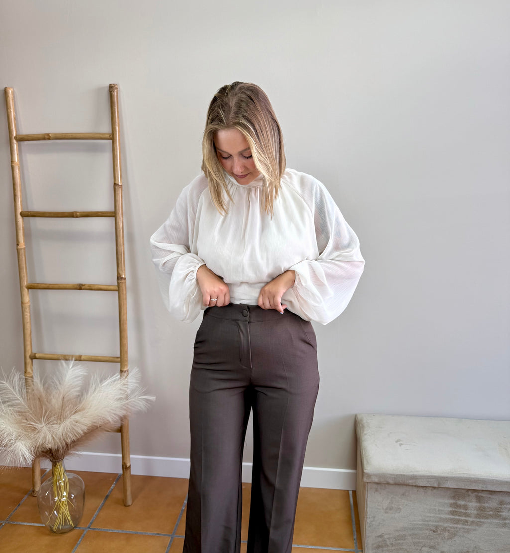 Pantalón traje botón