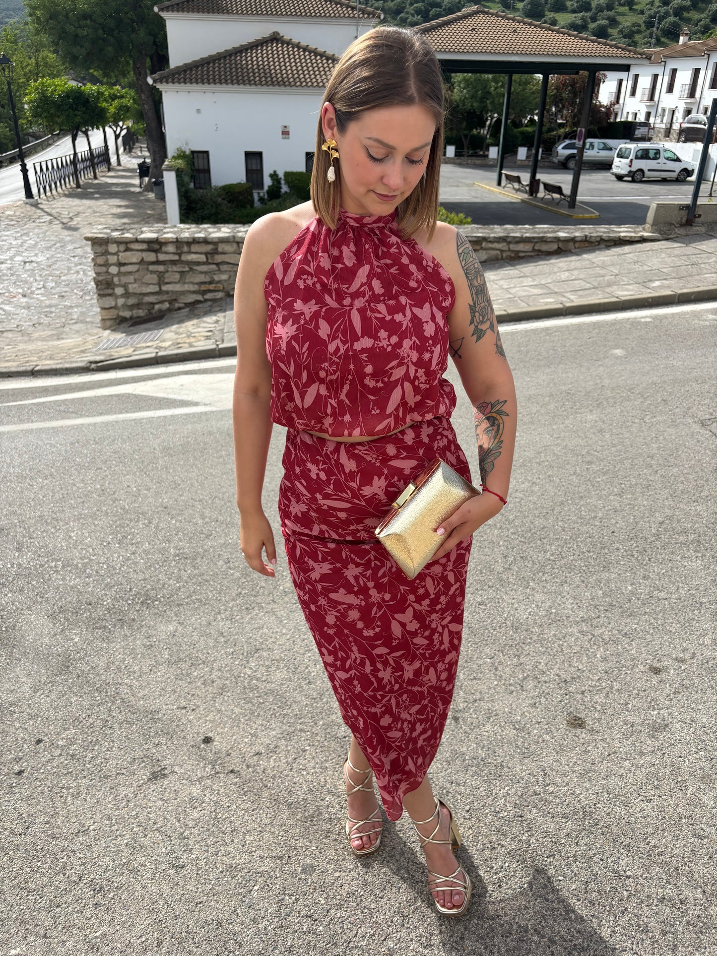 Conjunto Leila rojo