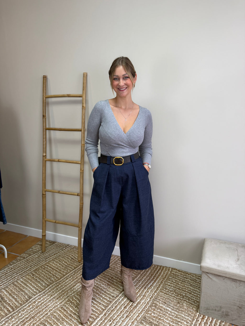 Blusa canalé