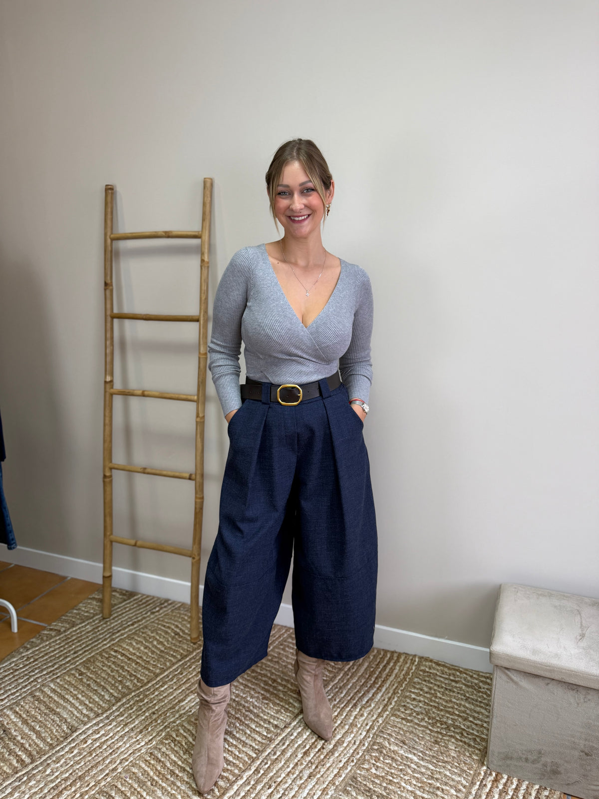 Blusa canalé