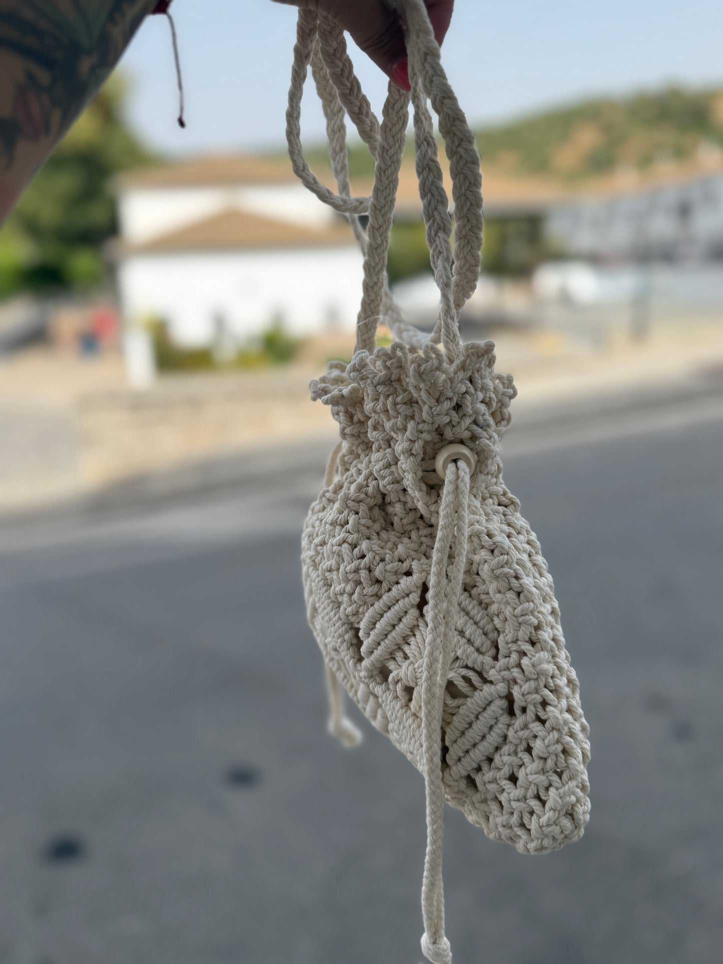 Bolso macramé
