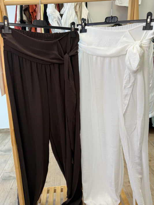 Pantalón lazo abertura