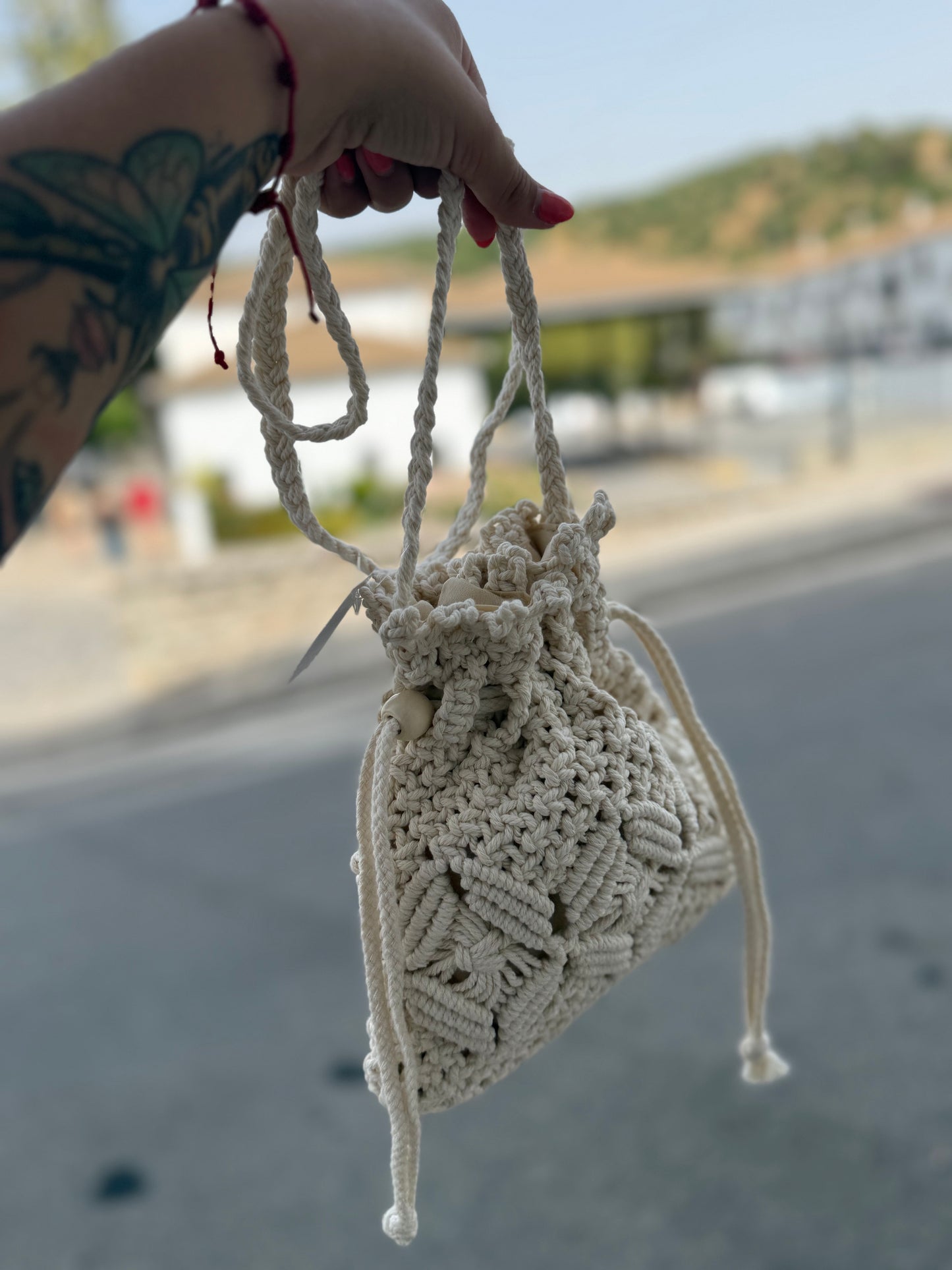 Bolso macramé