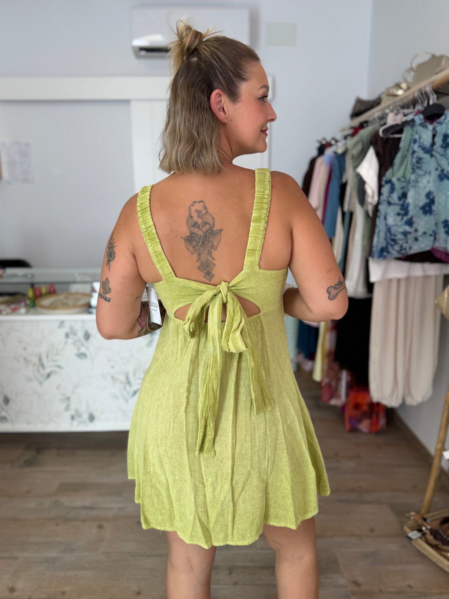 Vestido flúor