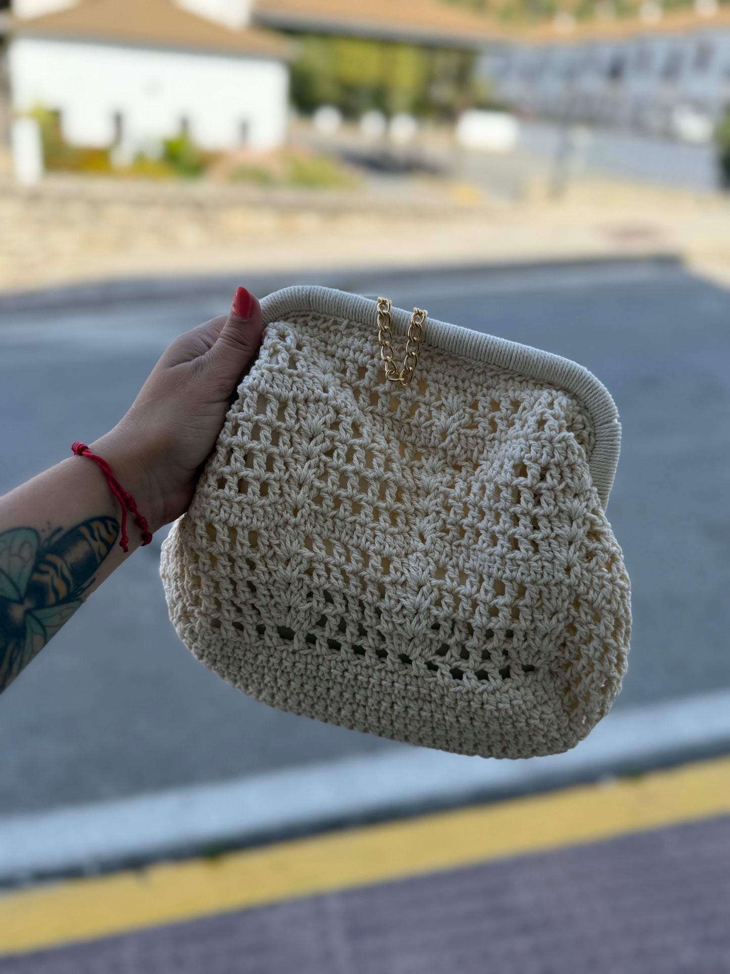 Bolso macramé