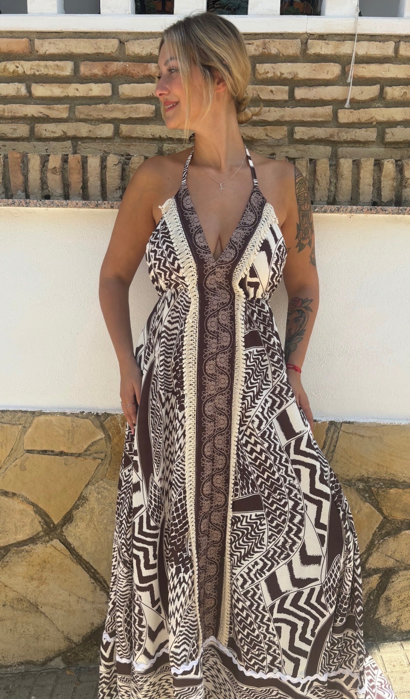 Vestido marrón