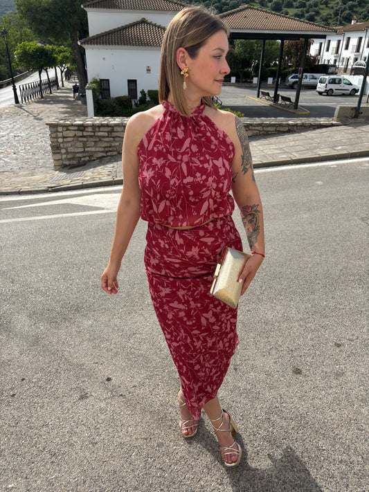 Conjunto Leila rojo
