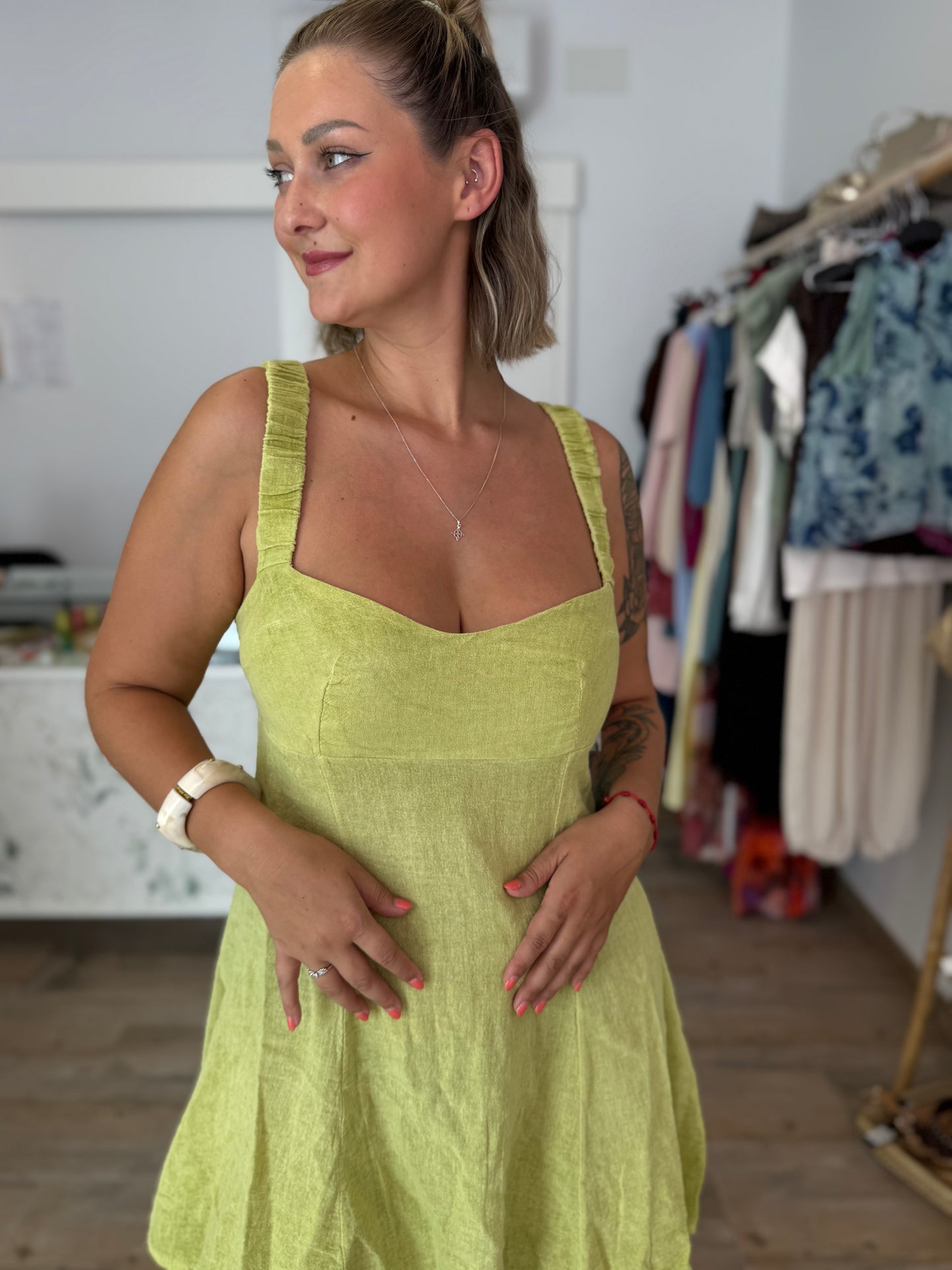 Vestido flúor
