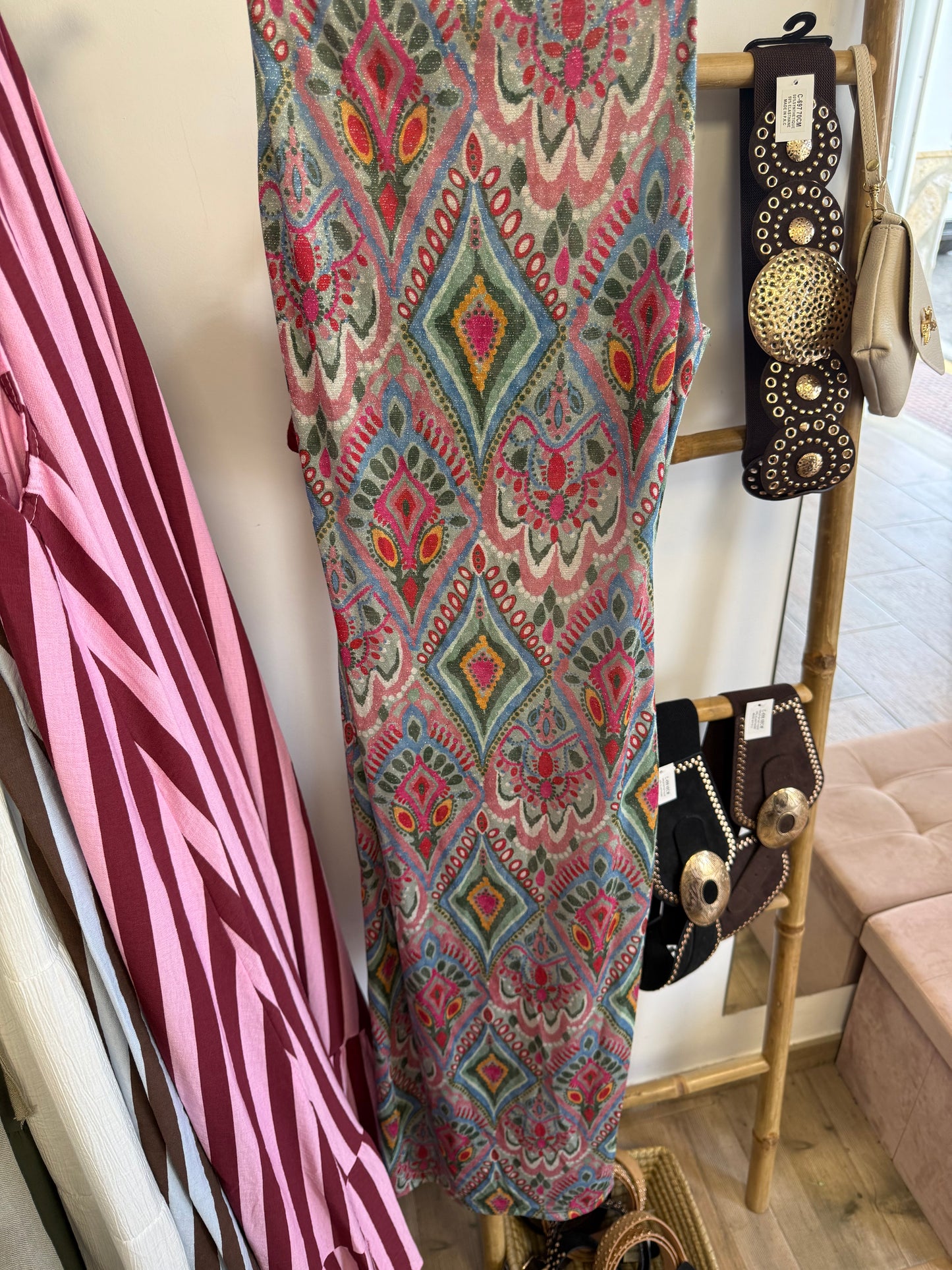 Vestido brillo colores