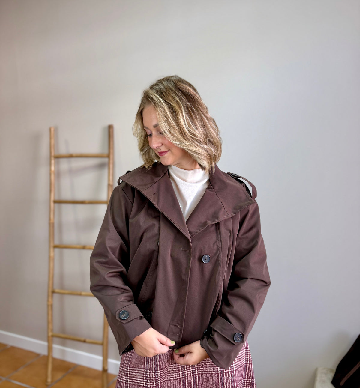 Bomber gabardina