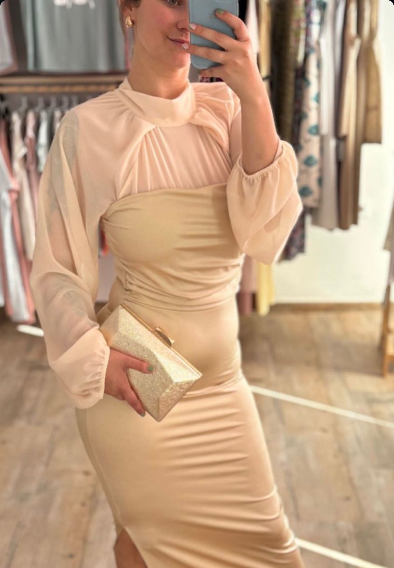 Vestido champán