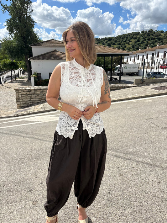 Pantalón lino/algodon