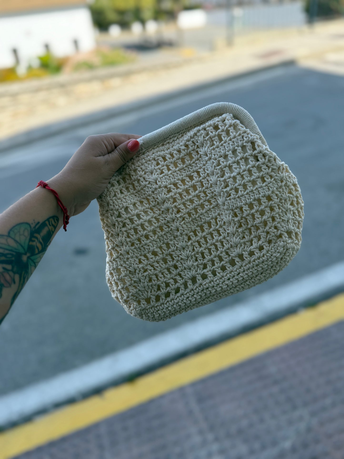 Bolso macramé